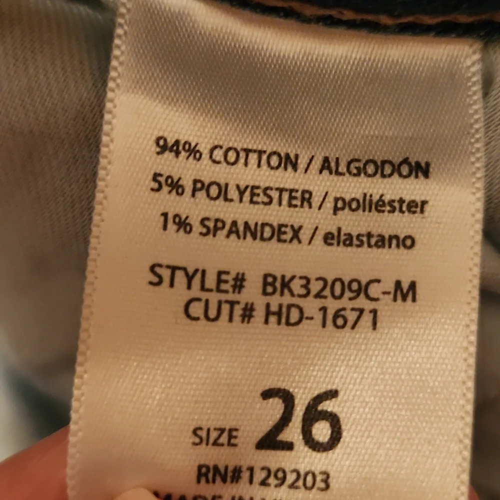 Hidden Distressed Blue Women's Flare Jeans Size 26 - Picture 9 of 10